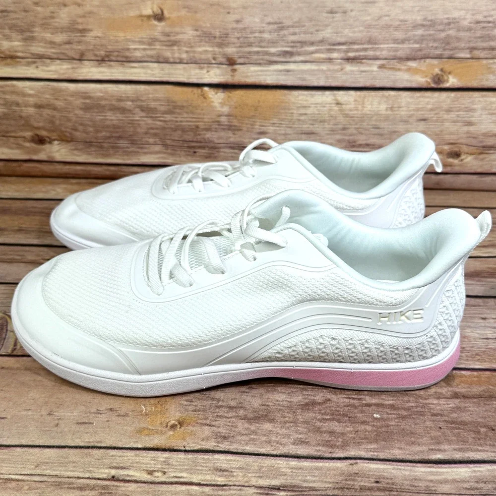 NWOB Hike Footwear HF Wave White Pink Pain Free Walk Shoes Barefoot Sneakers 10
